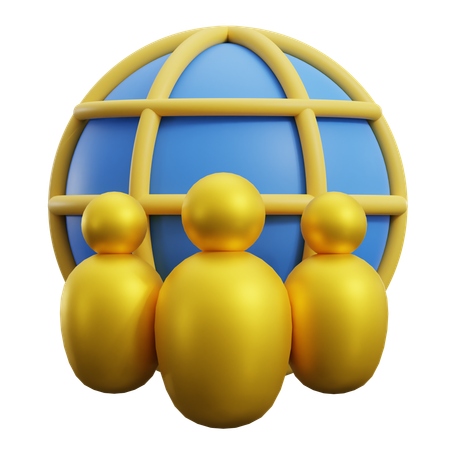 네트워킹  3D Icon
