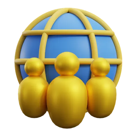 네트워킹  3D Icon