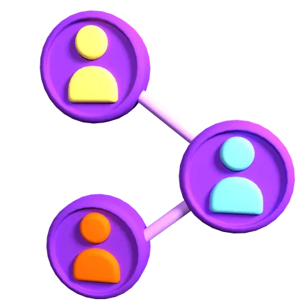 Networking  3D Icon