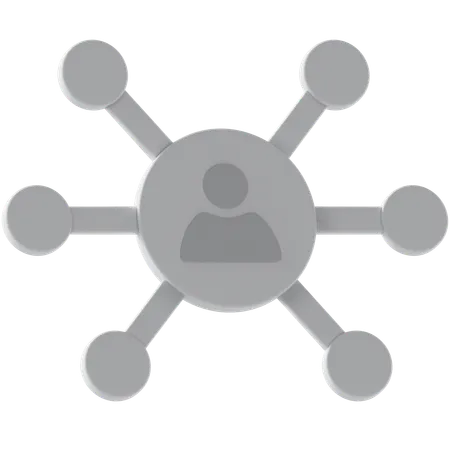 Networking  3D Icon