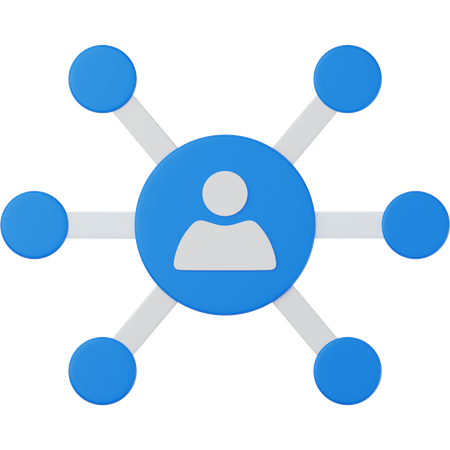 Networking  3D Icon