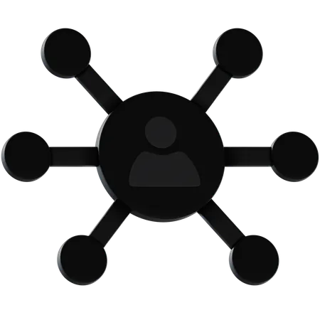 Networking  3D Icon