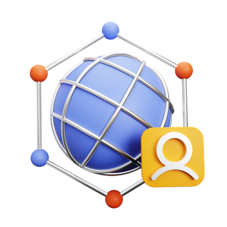 Networking  3D Icon