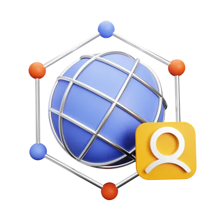 Networking  3D Icon