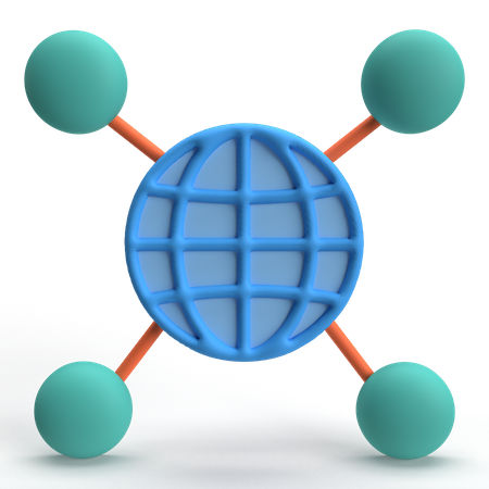 Networking  3D Icon