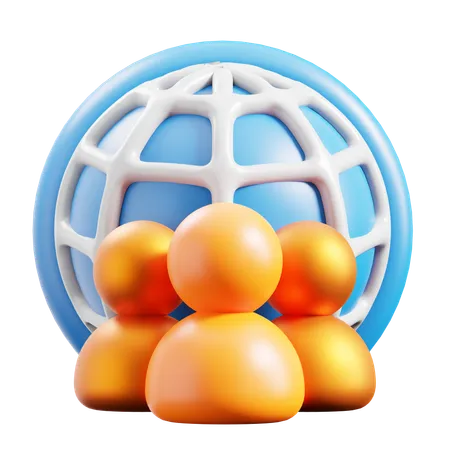 Networking  3D Icon