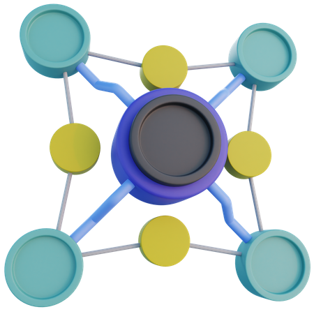 Networking  3D Icon