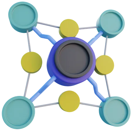 Networking  3D Icon