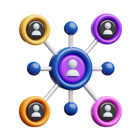 Networking  3D Icon