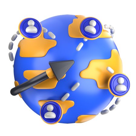 Networking  3D Icon