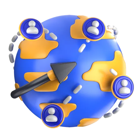 Networking  3D Icon