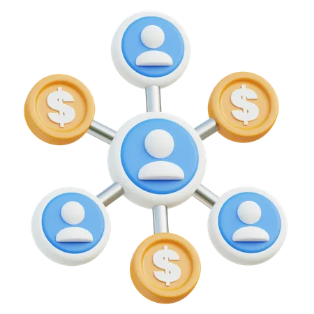 Networking  3D Icon