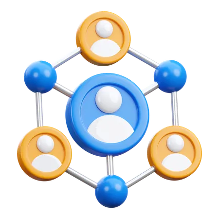 Networking  3D Icon