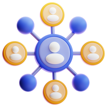 Networking  3D Icon