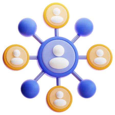 Networking  3D Icon