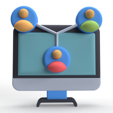 Networking  3D Icon