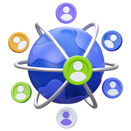 Networking  3D Icon