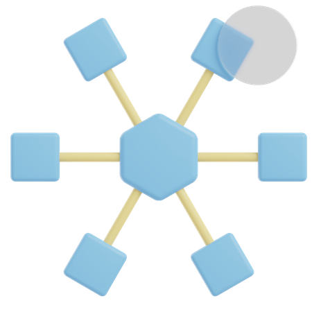 Networking  3D Icon