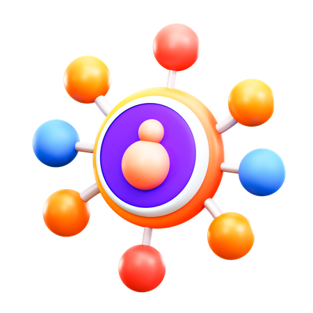 Networking  3D Icon