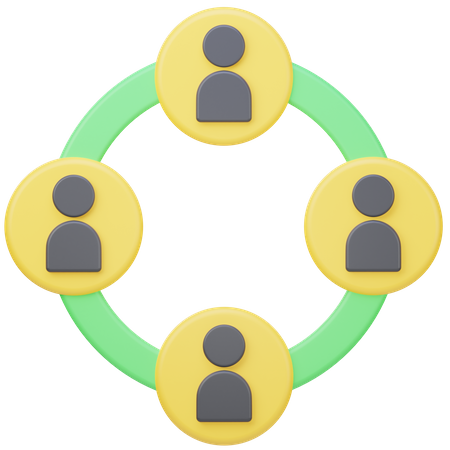 Networking  3D Icon