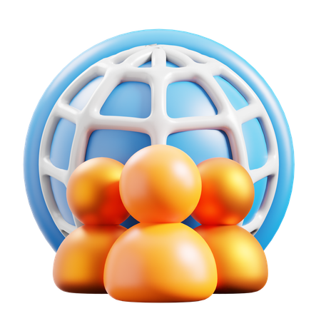 Networking  3D Icon