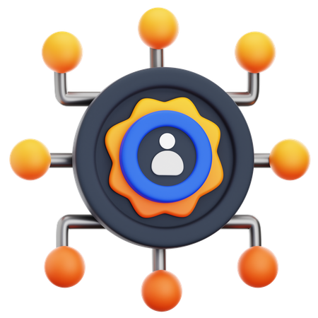 Networking  3D Icon