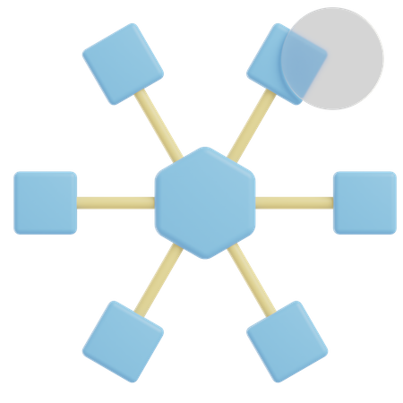 Networking 3D Illustration