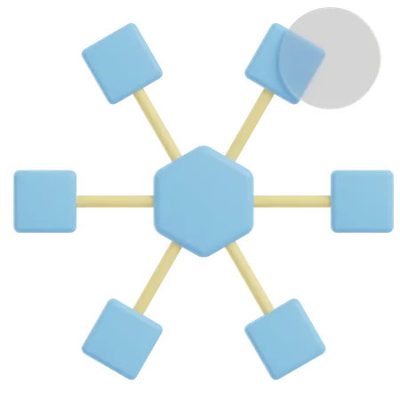 Networking  3D Illustration