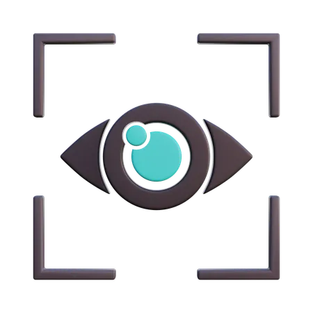 Netzhautscanner  3D Icon