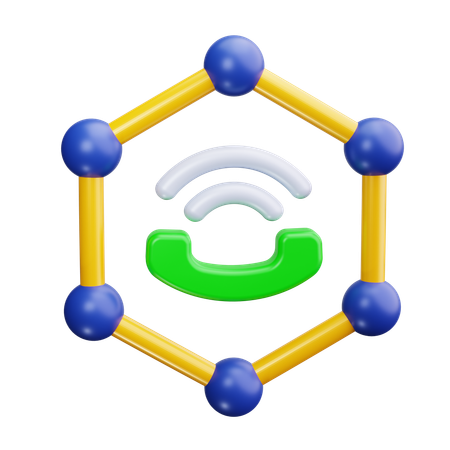 Netzwerk  3D Icon