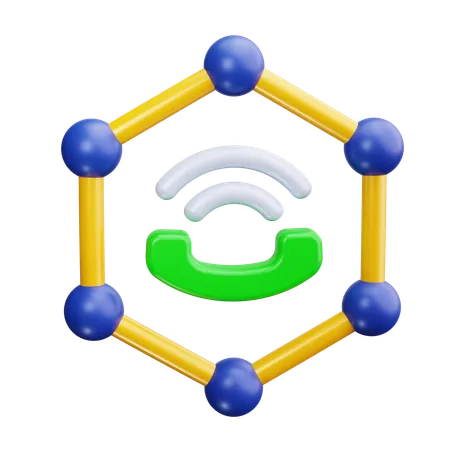 Netzwerk  3D Icon