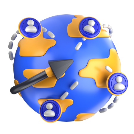 Vernetzung  3D Icon