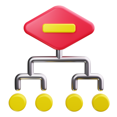 Netzwerk  3D Icon