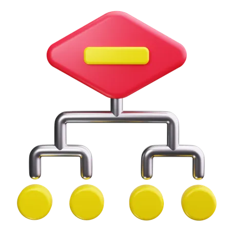 Netzwerk  3D Icon