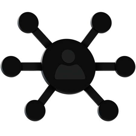 Vernetzung  3D Icon
