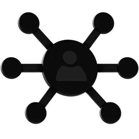 Vernetzung  3D Icon