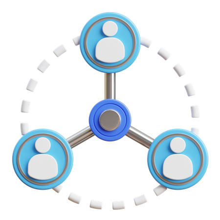 Vernetzung  3D Icon