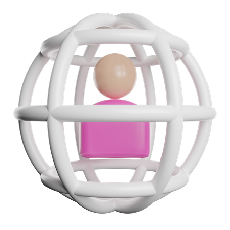Netzwerk  3D Icon