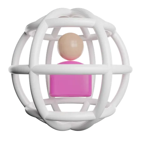 Netzwerk  3D Icon