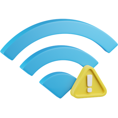 Netzwerkwarnung  3D Icon