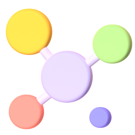 Netzwerkdiagramm  3D Icon