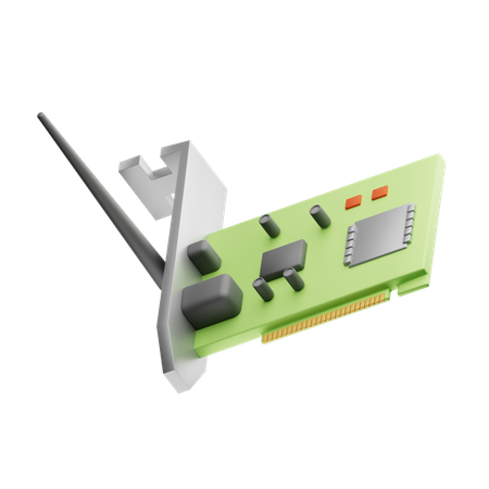 Netzwerkkarte  3D Icon