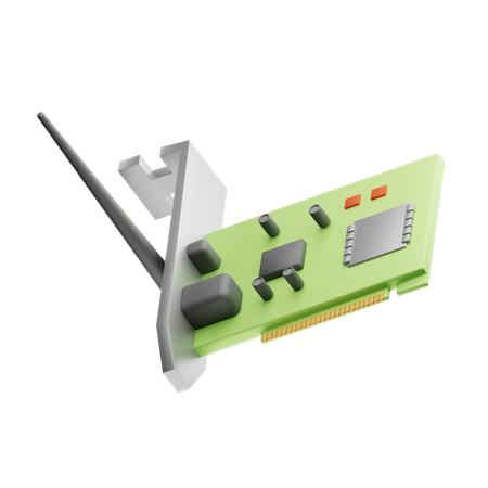 Netzwerkkarte  3D Icon