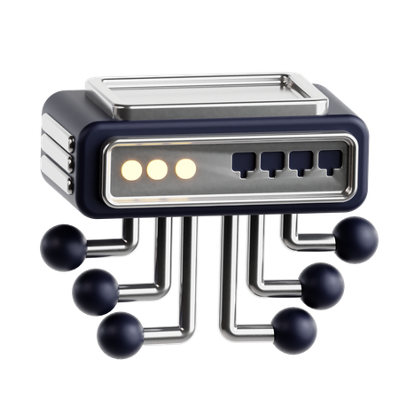Netzwerkschalter  3D Icon