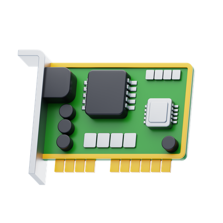 Netzwerkkarte  3D Icon