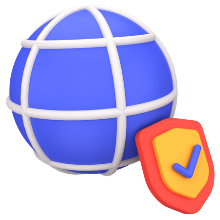Netzwerkschutz  3D Icon
