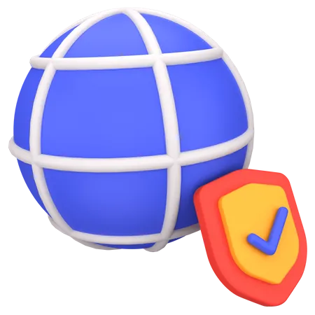 Netzwerkschutz  3D Icon