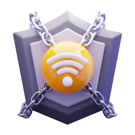 Netzwerksicherheit  3D Icon