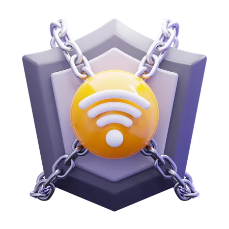 Netzwerksicherheit  3D Icon