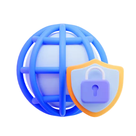 Netzwerksicherheit  3D Icon